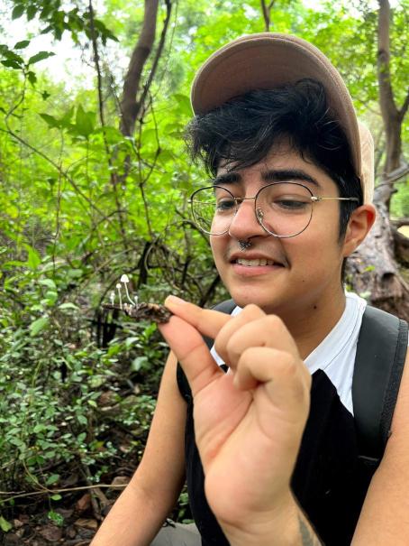 Malavika Bhatia in a forest setting